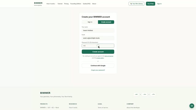 Create an account and start the free trial