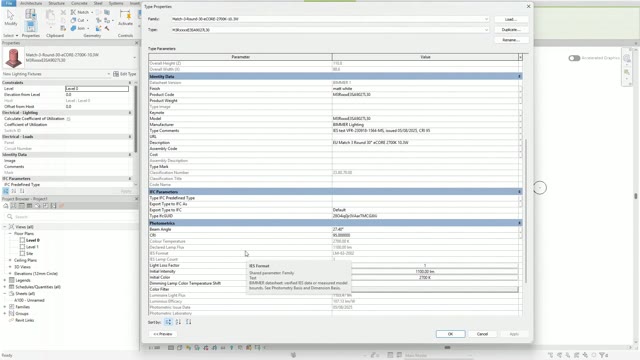 Type Properties and the Light Source visibility setting in Revit